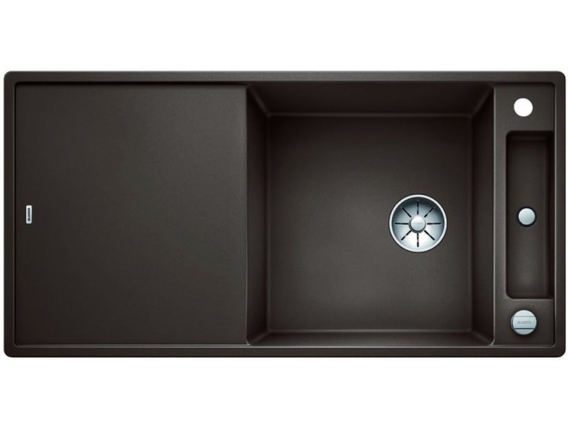 Granitový drez Blanco AXIA III XL 6 S Káva, so sklenenou krájacou doskou