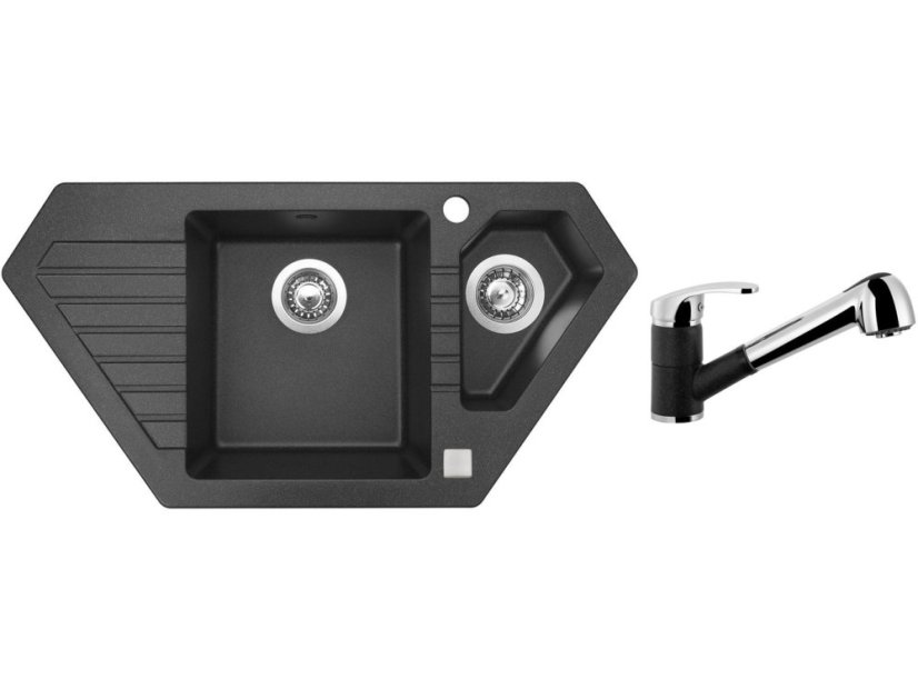 Set Sinks BRAVO 850.1 Granblack + baterie Sinks LEGENDA S Granblack