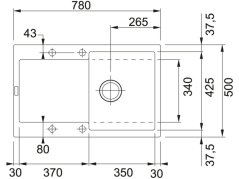Granitový drez Franke MRG 611 Onyx
