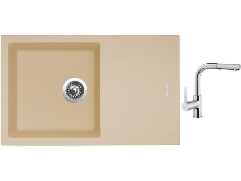 Set Sinks LINEA 780 N Sahara + baterie Sinks ENIGMA S chrom
