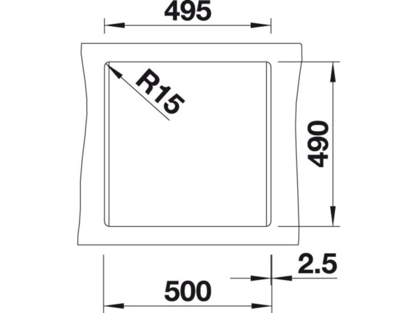 Granitový drez Blanco DALAGO 5 čierna s excentrom