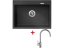 Set Sinks Maximo 680 Metalblack + Vitalia