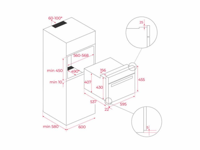 Kompaktná vstavaná rúra Teka HLC 8400 BK