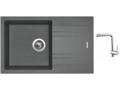 Set Sinks LINEA 780 N Titanium + baterie Sinks MIX 3 chrom