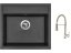 Set Sinks SOLO 560 Metalblack + baterie Sinks MIX 35 PROF S chrom