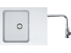 Set Franke OID 611-62 Tectonite Bílá + baterie Franke FN 0143 Chrom