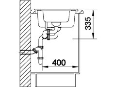 Granitový drez Blanco NOVA 6 sivá skala