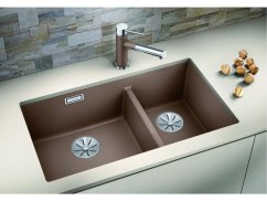 Granitový drez Blanco SUBLINE 430/270 U InFino biela bez tiahla