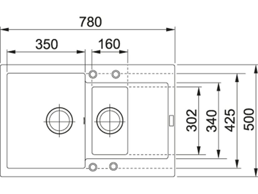 Granitový dřez Franke MRG 651-78 Bílá-led