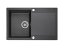 Granitový drez Teka CLIVO 45 B-TQ 1B 1D Čierna metalická