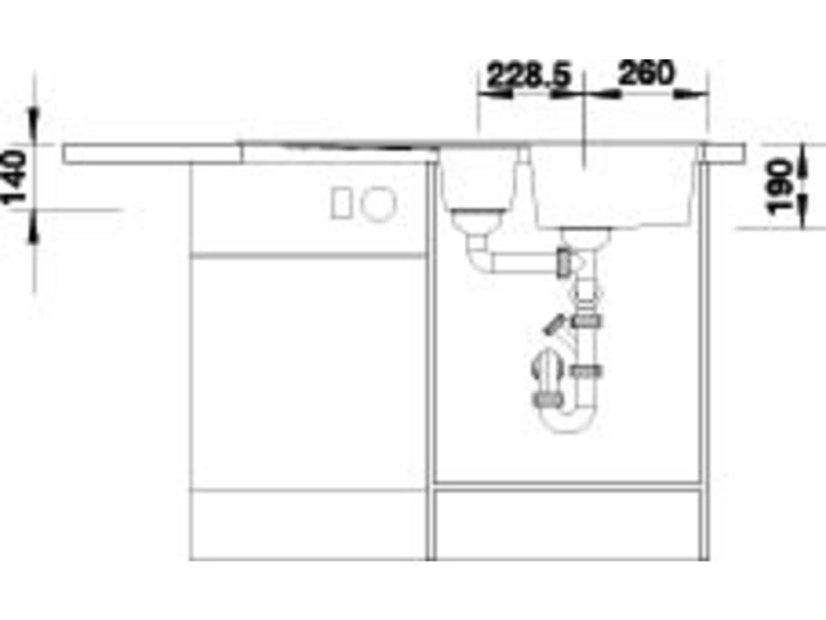 Granitový dřez Blanco ZIA 6 S Kávová