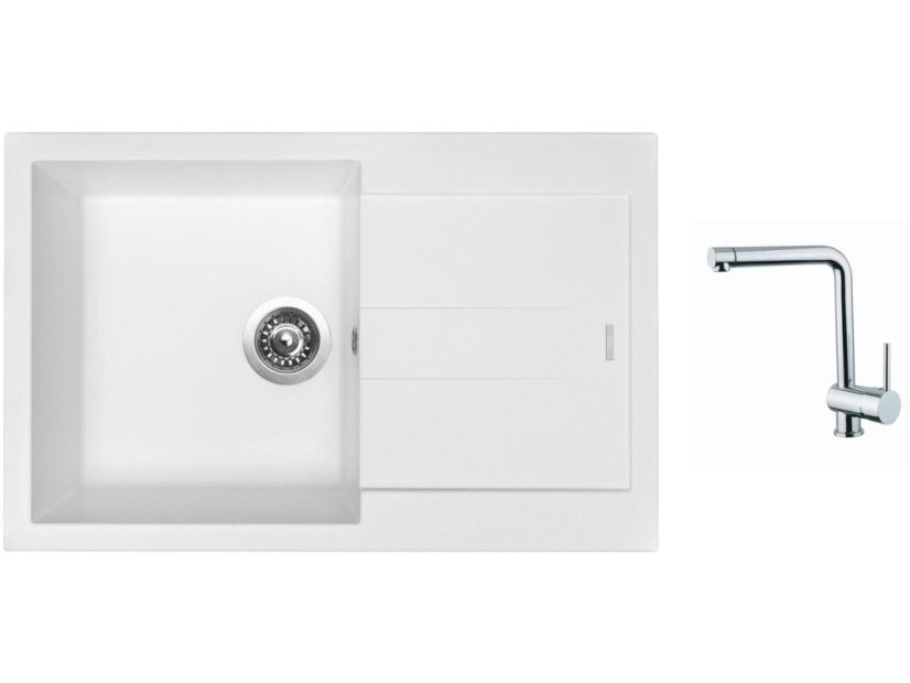 Set Sinks AMANDA 780 Milk + baterie Sinks MIX 3 chrom