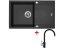 Set Sinks Linea 780 XC Metalblack + Vitalia GR