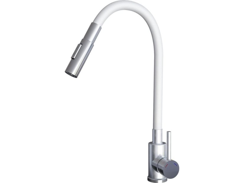 Drezová batéria Sinks ELASTA S nerez/biela