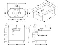 Nerezový dřez Alveus Form 50 Dekor