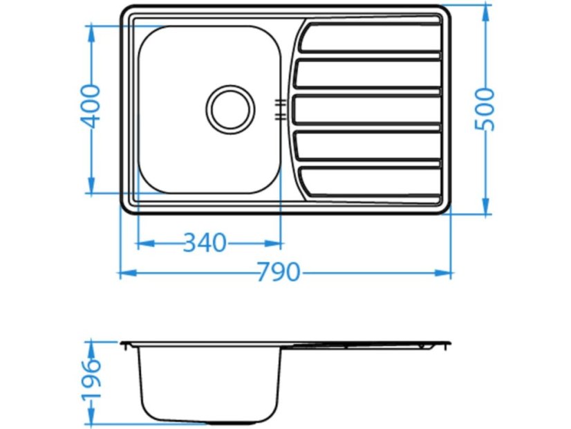 Nerezový drez Alveus Zoom Maxim