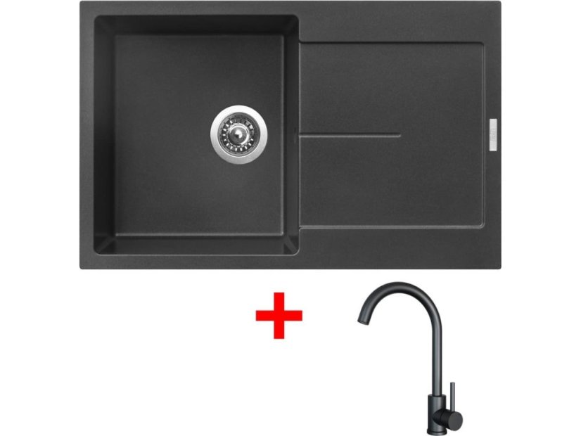 Sinks ULTIMA 790 Metalblack + ARCO černá matná