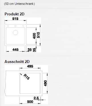 Granitový drez Blanco PLEON 5 Biela soft