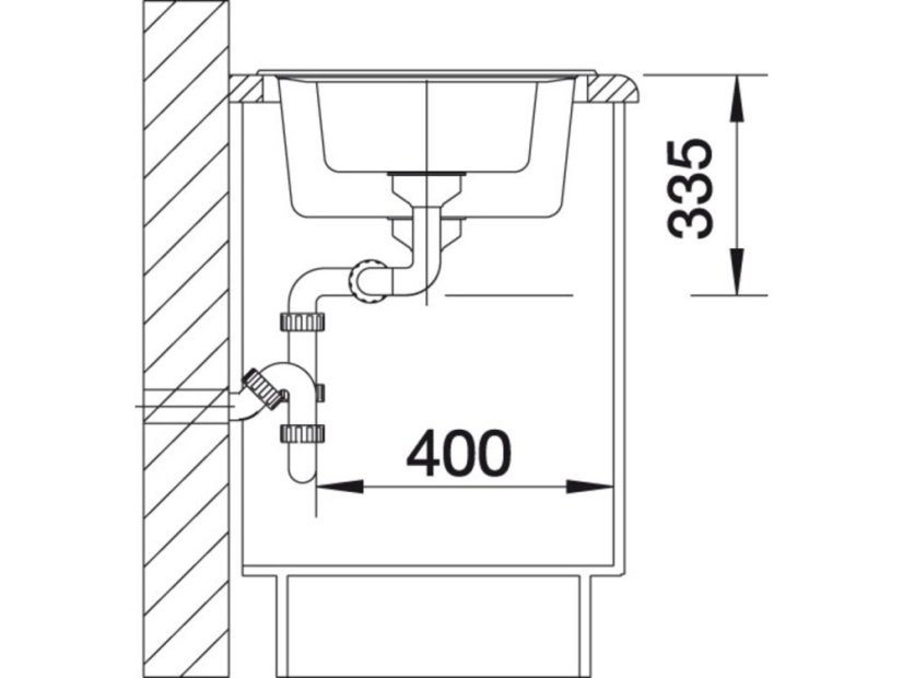 Granitový dřez Blanco NOVA 6 S tartufo s excentrem