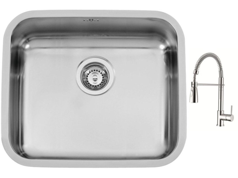 Set Sinks BELÉM 540 V leštěný + baterie Sinks MIX 35 PROF S