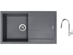 Set Sinks AMANDA 860 Titanium + batéria Sinks MIX 35 P chróm Set Sinks AMANDA 860 Titanium + batéria Sinks MIX 35 P chróm