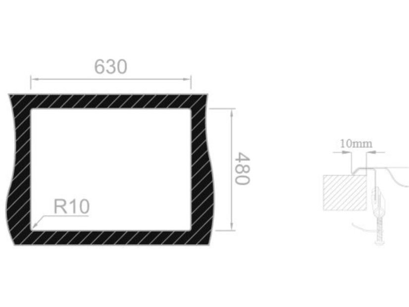 Nerezový drez Sinks OKIOPLUS 650 V leštený
