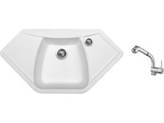 Set Sinks NAIKY 980 Milk + batéria Sinks MIX 3 S Chróm