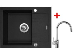 Set Sinks Linea 600 XC Granblack + Vitalia Set Sinks Linea 600 XC Granblack + Vitalia
