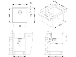 Kuchynský drez Alveus KOMBINO 30 U