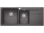 Granitový dřez Blanco NAYA 8 S šedá skála dřez vlevo