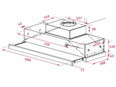 Výsuvný digestor Teka CNL 9610 X