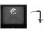 Set Sinks FRAME 457 Metalblack + baterie Sinks MIX 3 P Metalblack