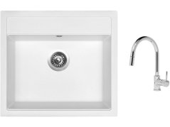 Set Sinks SOLO 560 Milk + batéria Sinks MIX 35 P chróm