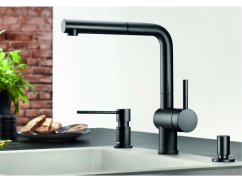 Drezová batéria Blanco Linus-S čierna matná HD