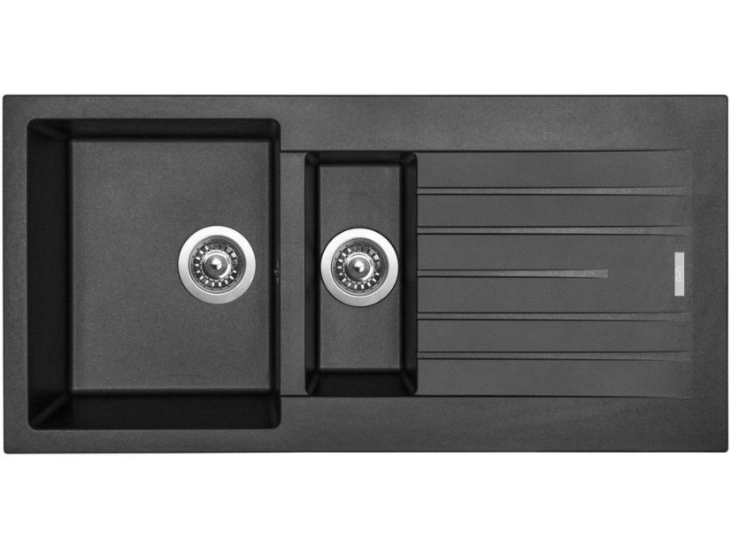 Set Sinks PERFECTO 1000.1 Metalblack + baterie Sinks MIX 35 Metalblack