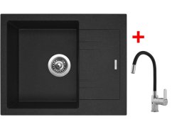 Set Sinks Linea 600 Granblack + Flexia