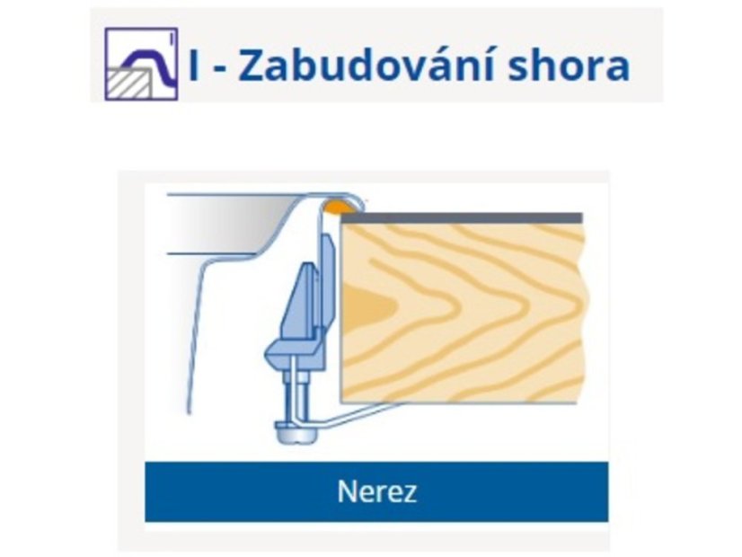 Nerezový dřez Blanco TOP EZ 8 x 4 Nerez
