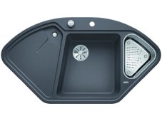 Granitový dřez Blanco DELTA II-F InFino šedá skála s excentrem