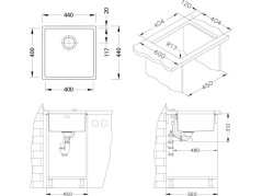 Kuchynský drez Alveus KOMBINO 30 U