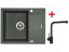 Sinks LINEA 600 XC Titanium + Elka černá matná