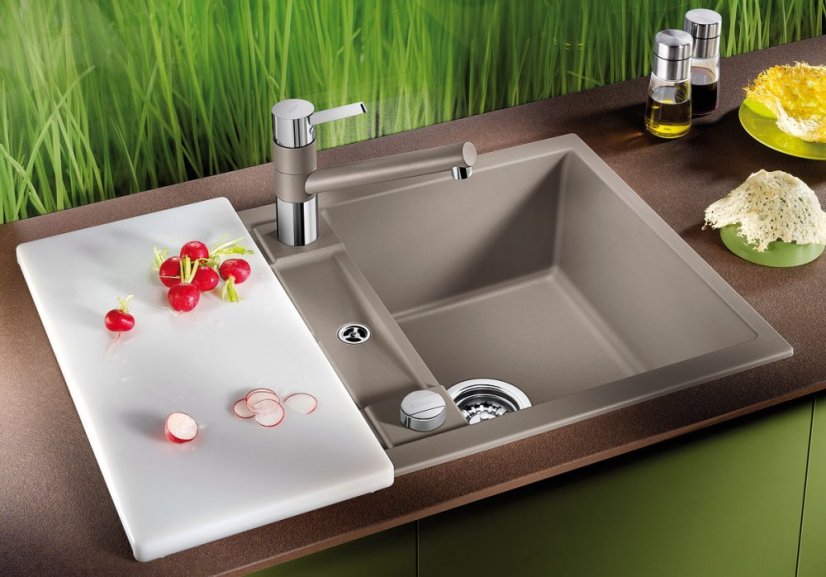 Granitový dřez Blanco METRA 45 S Compact Šedá vulkán s excentrem