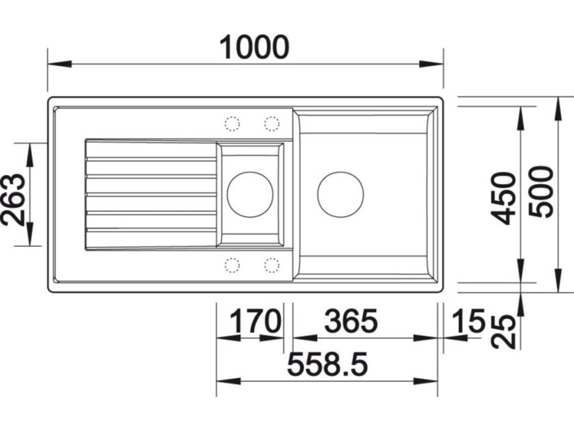 Granitový dřez Blanco ZIA 6 S Kávová