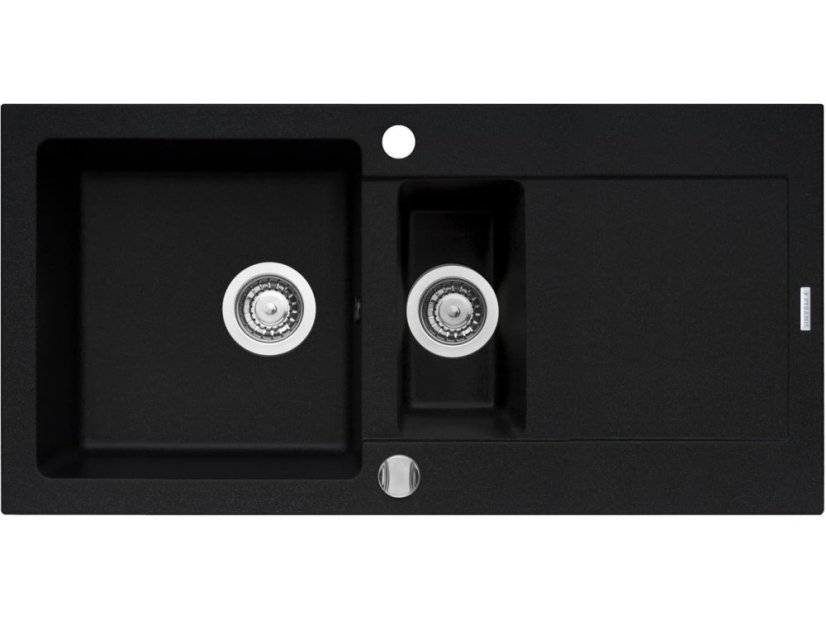 Granitový drez Pyramis Mido 100 x 50 1 1/2B 1D Carbon