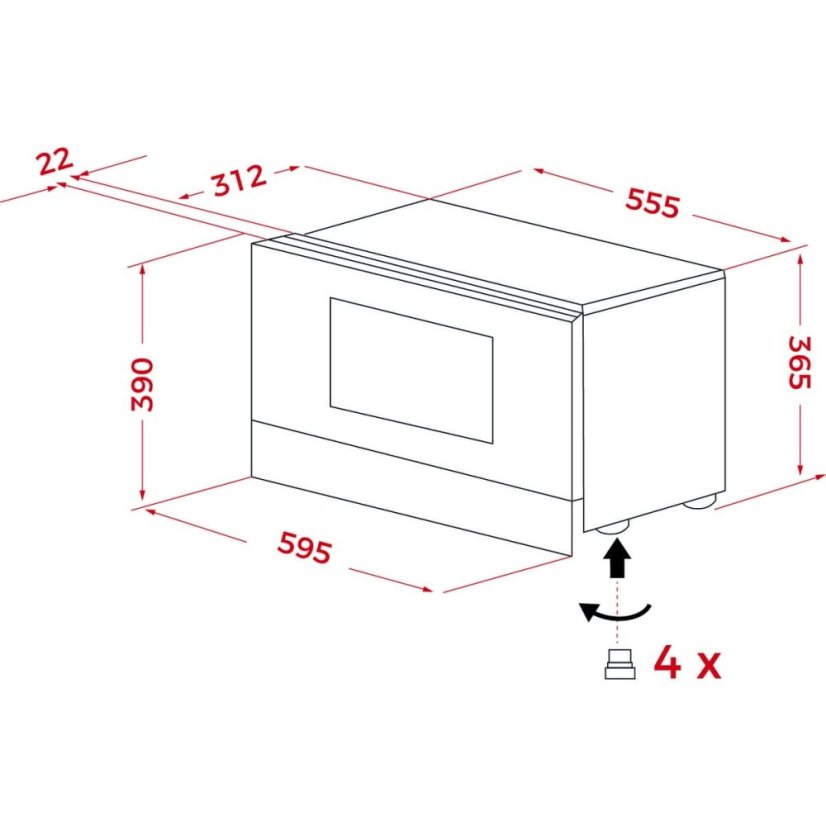 Vstavaná mikrovlnná rúra Teka ML 8220 L BIS BK