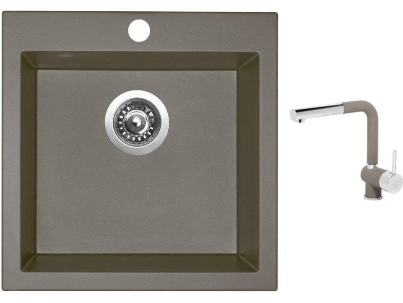 Set Sinks VIVA 455 Truffle + batéria Sinks MIX 3 P Truffle