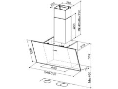 Komínová digestoř Faber TWEET EV8 WH A55