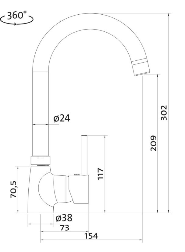 Set Sinks Linea 780 N Granblack + batéria Polo GR