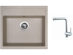 Set Sinks SOLO 560 Avena + baterie Sinks MIX 3 chrom Set Sinks SOLO 560 Avena + baterie Sinks MIX 3 chrom