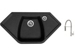 Set Sinks NAIKY 980 Granblack + baterie Sinks MIX 35 PROF S chrom Set Sinks NAIKY 980 Granblack + baterie Sinks MIX 35 PROF S chrom