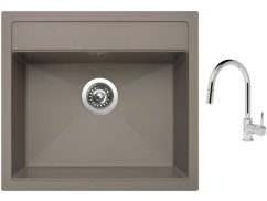 Set Sinks SOLO 560 Truffle + baterie Sinks MIX 35 P chrom